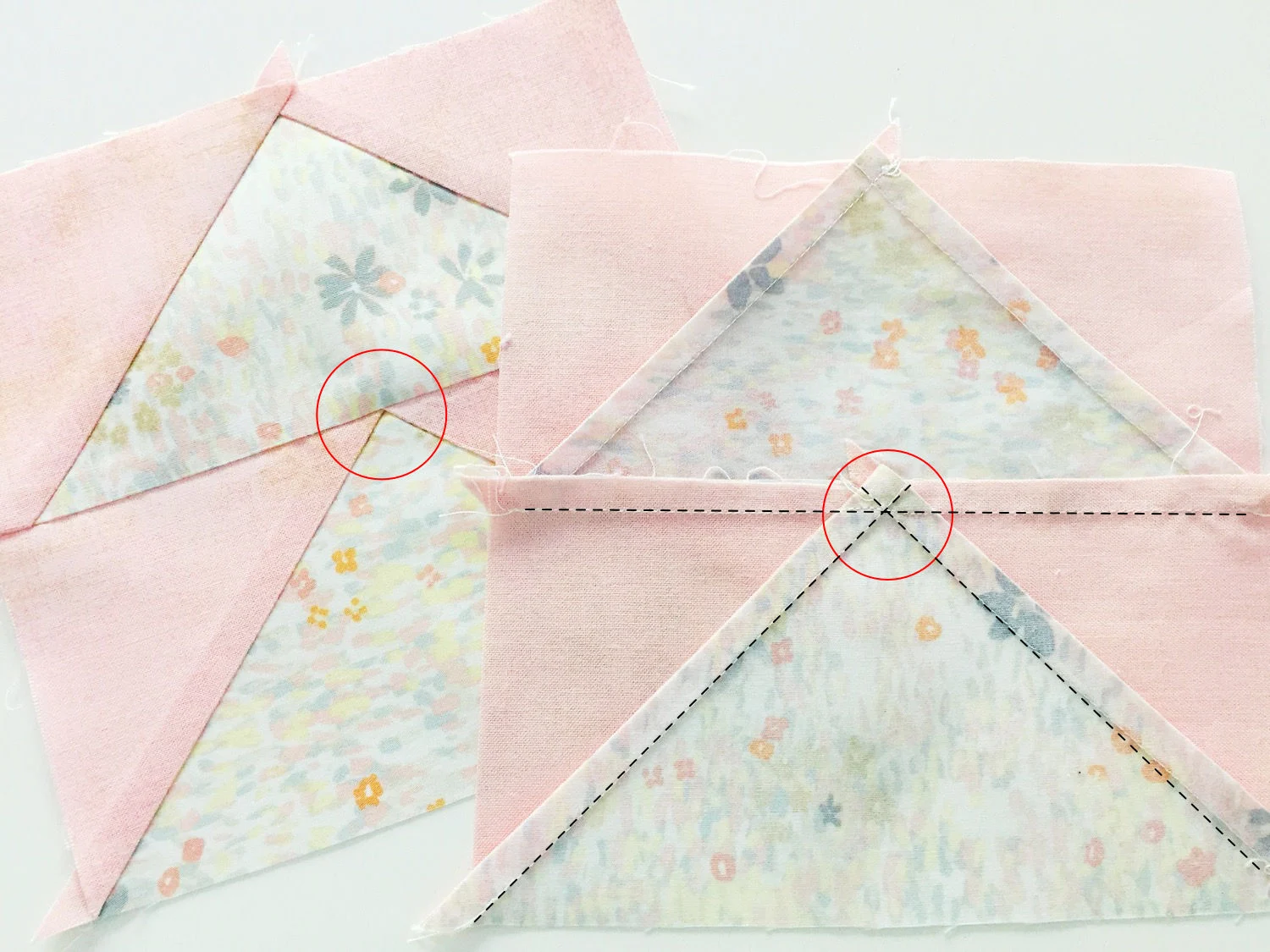 Flying Geese Patchwork Block nähen
