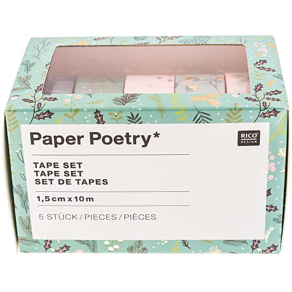 Paper Poetry - Masking Tape Set - Classical Christmas - 5 Motive - 99001.65.71