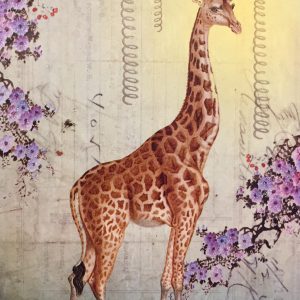 Grußkarte - Papaya - "Giraffe" - Anahata Joy Katkin - W0196