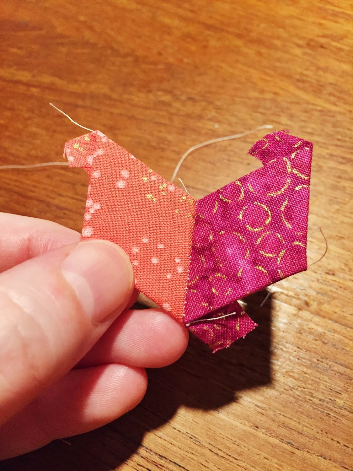 English Paper Piecing Anleitung Teil 2 - Mini Wandquilt aus Rauten