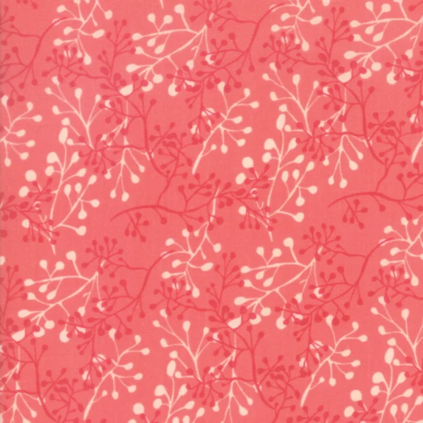 Moda - Painted Meadow - Little Sprigs Coral - 48663-17