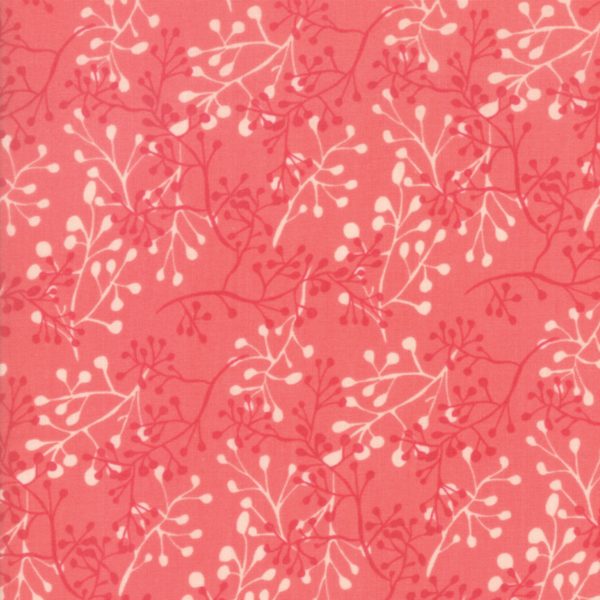 Moda - Painted Meadow - Little Sprigs Coral - 48663-17