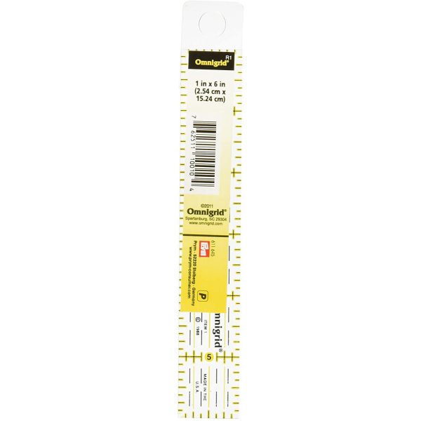 Patchwork-Lineal Prym / Omnigrid - 1 x 6 Inch - 611 645
