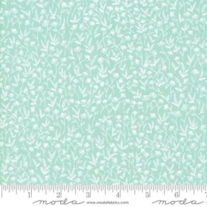 Moda - Goldenrod - Tiny Floral Aqua - 36056-13