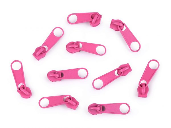 Reißverschluß-Schieber für 3 mm Endlos-Reißverschluß - Rosa