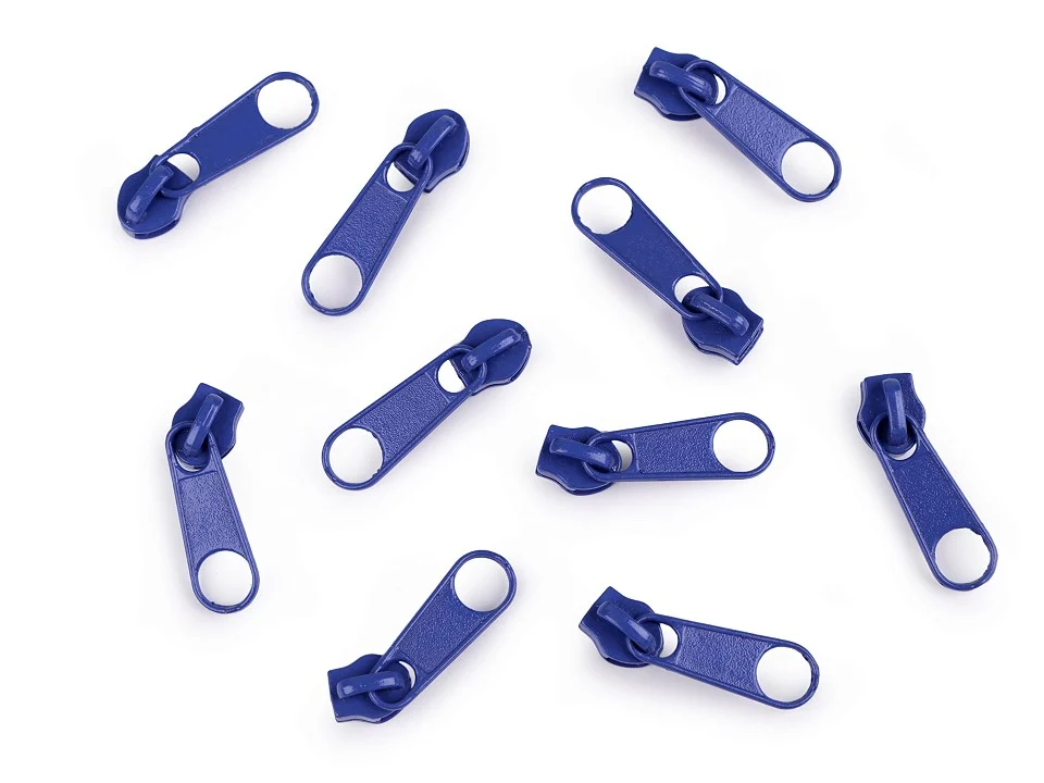 Reißverschluß-Schieber für 3 mm Endlos-Reißverschluß - Blau