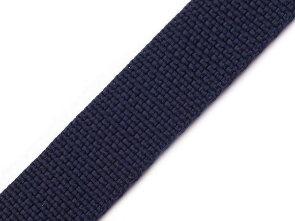 Gurtband Taschenband 25 mm - dunkelblau-grau