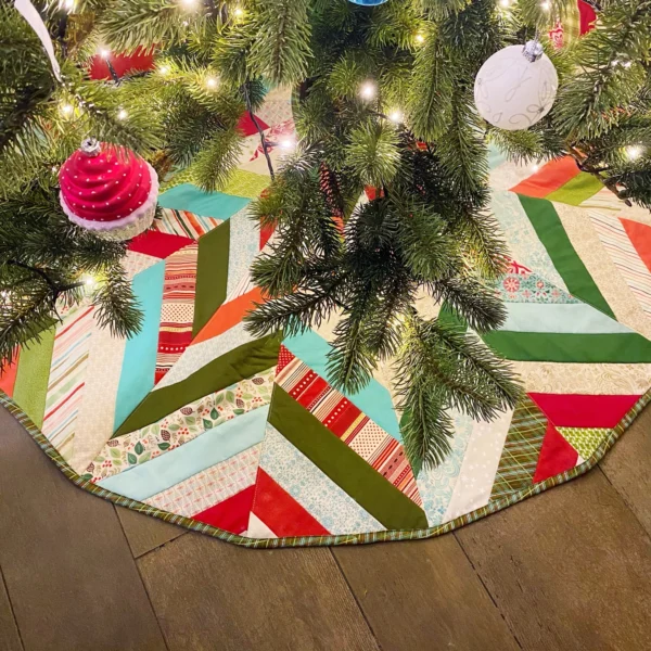 Weihnachtsbaum-Röckchen - ein Jelly-Roll-Projekt