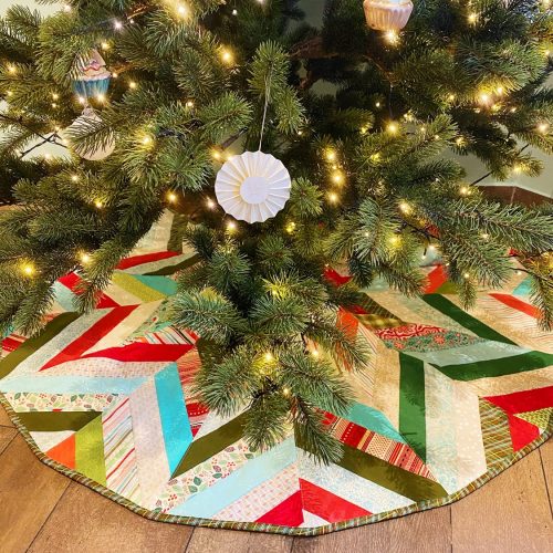 Weihnachtsbaum-Röckchen - ein Jelly-Roll-Projekt