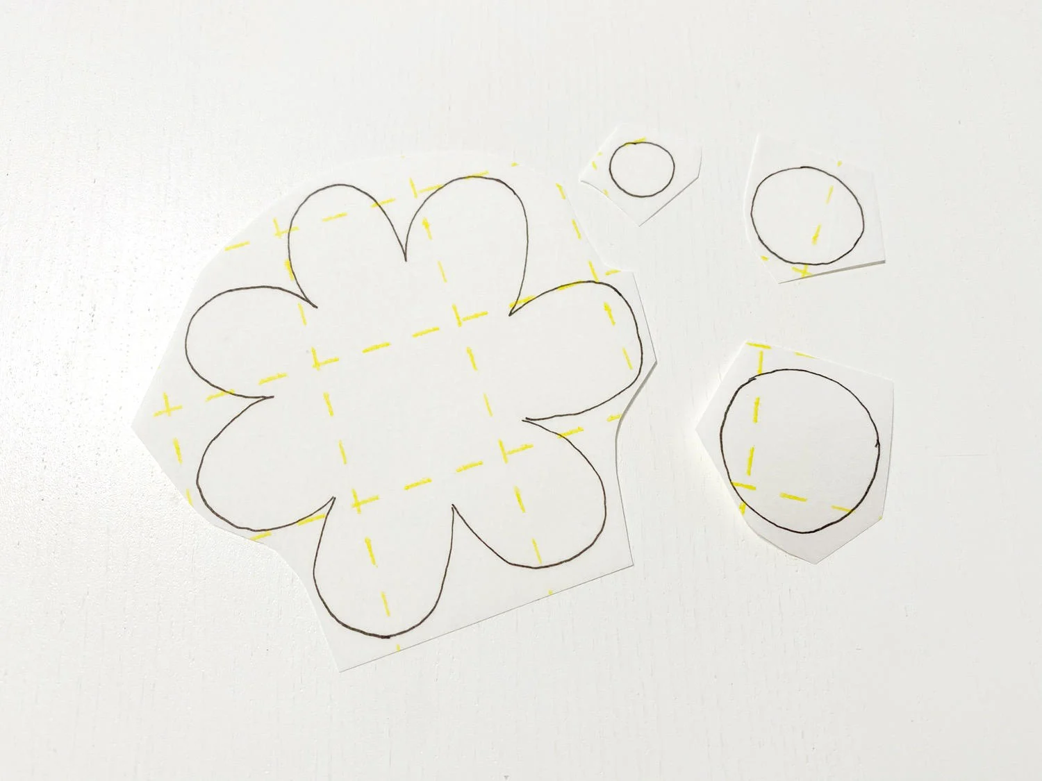 Raw Edge Appliqué Tutorial - Applikationsvorlage übertragen