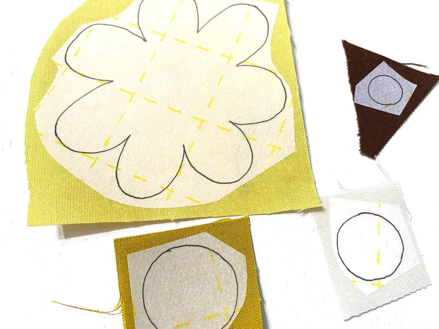 Raw Edge Appliqué Tutorial - Vorlage nach dem Bügeln