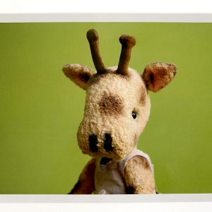 Kuscheltier-Postkarte "Kleine Freunde" - Giraffe "Anik"