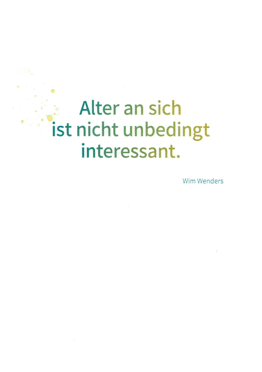Postkarte - Taurus - Alter an sich ist nicht unbedingt interessant - 40-769