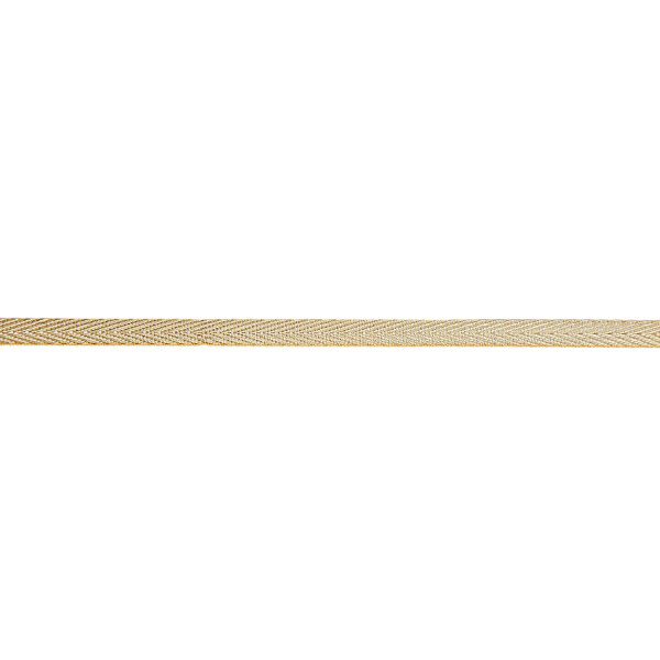 Rico Design - Webband - Zacken Creme / Gold - 8 mm breit, 2 Meter - 7004.70.50