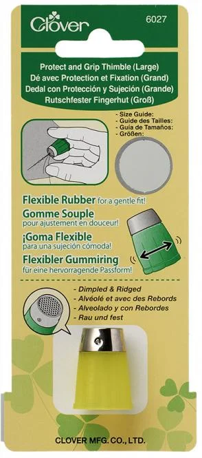 Clover - Protect & Grip - Rutschfester Fingerhut - large / groß - 6027