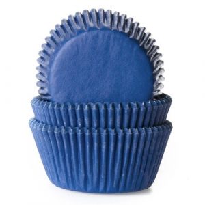 House of Marie - 50 Cupcake-Förmchen - jeans blau - HM1524