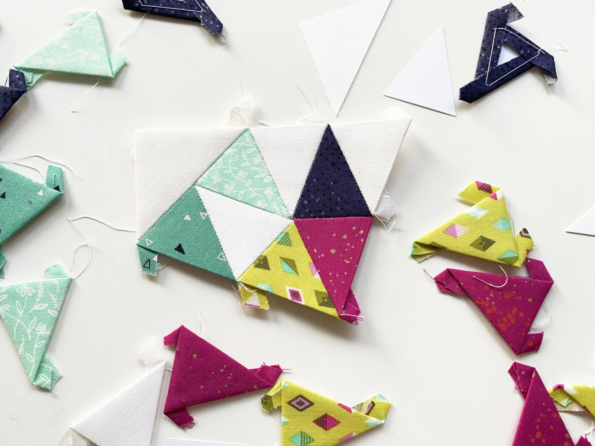 Kaleidoscope Quilt Block - English Paper Piecing