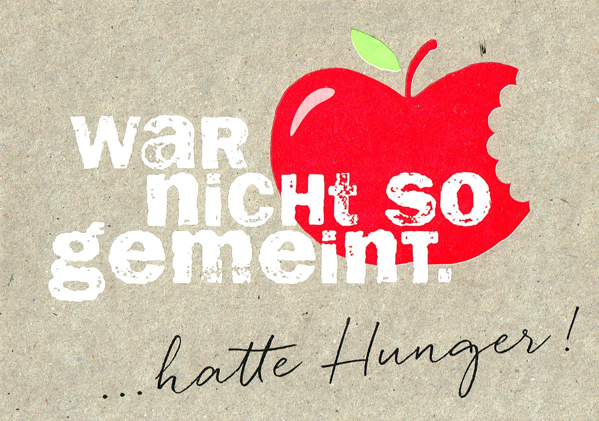 Postkarte - War nicht so gemeint - Happy Life / Kunst und Bild - 848038