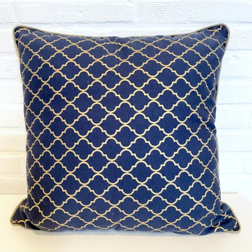 Patchwork Kissenhülle "Chandelier Navy"