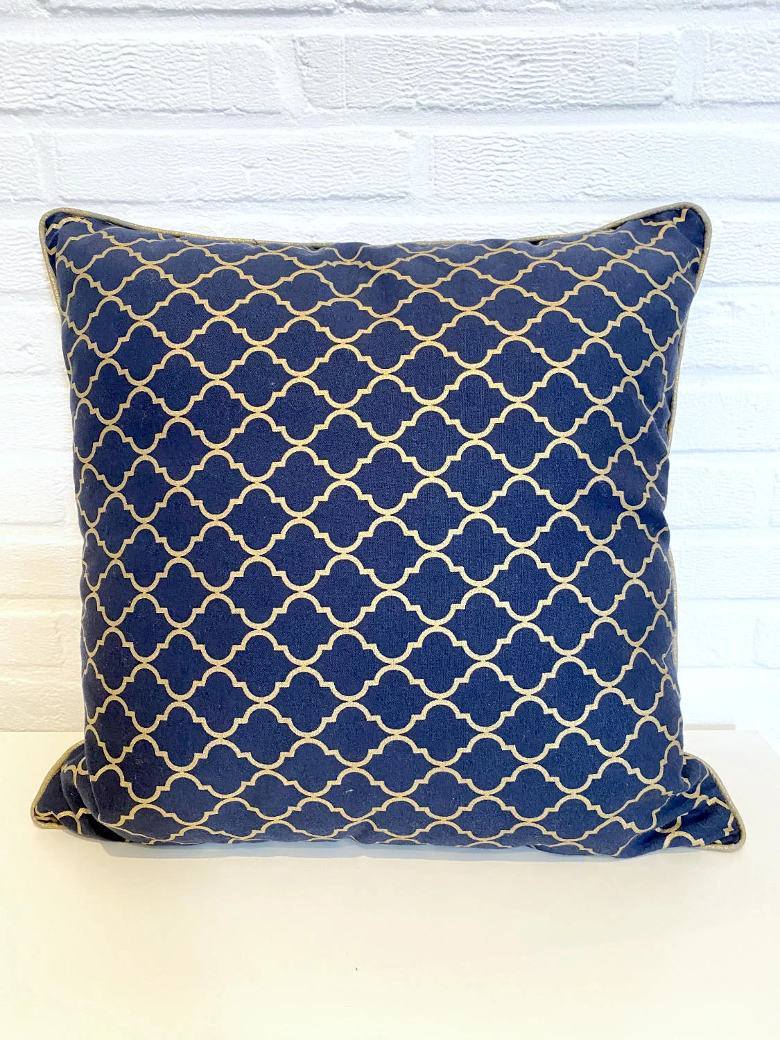 Patchwork Kissenhülle "Chandelier Navy"
