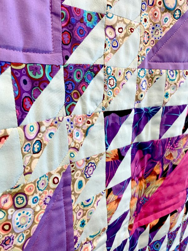 Quilt / Patchworkdecke "Kaffe Fassett Purple"