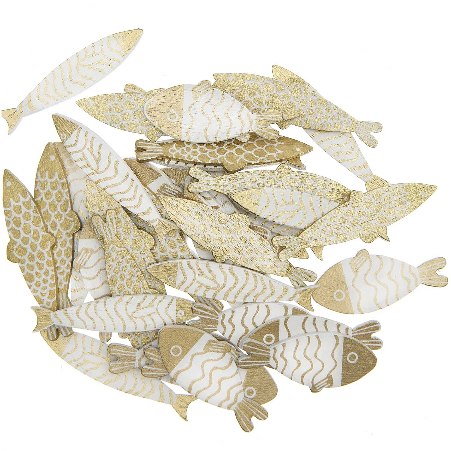 Fische - Deko-Streu aus Holz - Rico Design - 7040-32-65