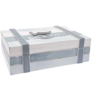 Maritime Holzschatulle mit Fisch - Rico Design - 7040-33-68