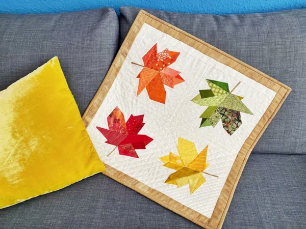 Herbstlicher Miniquilt - Foundation Paper Piecing Vorlage