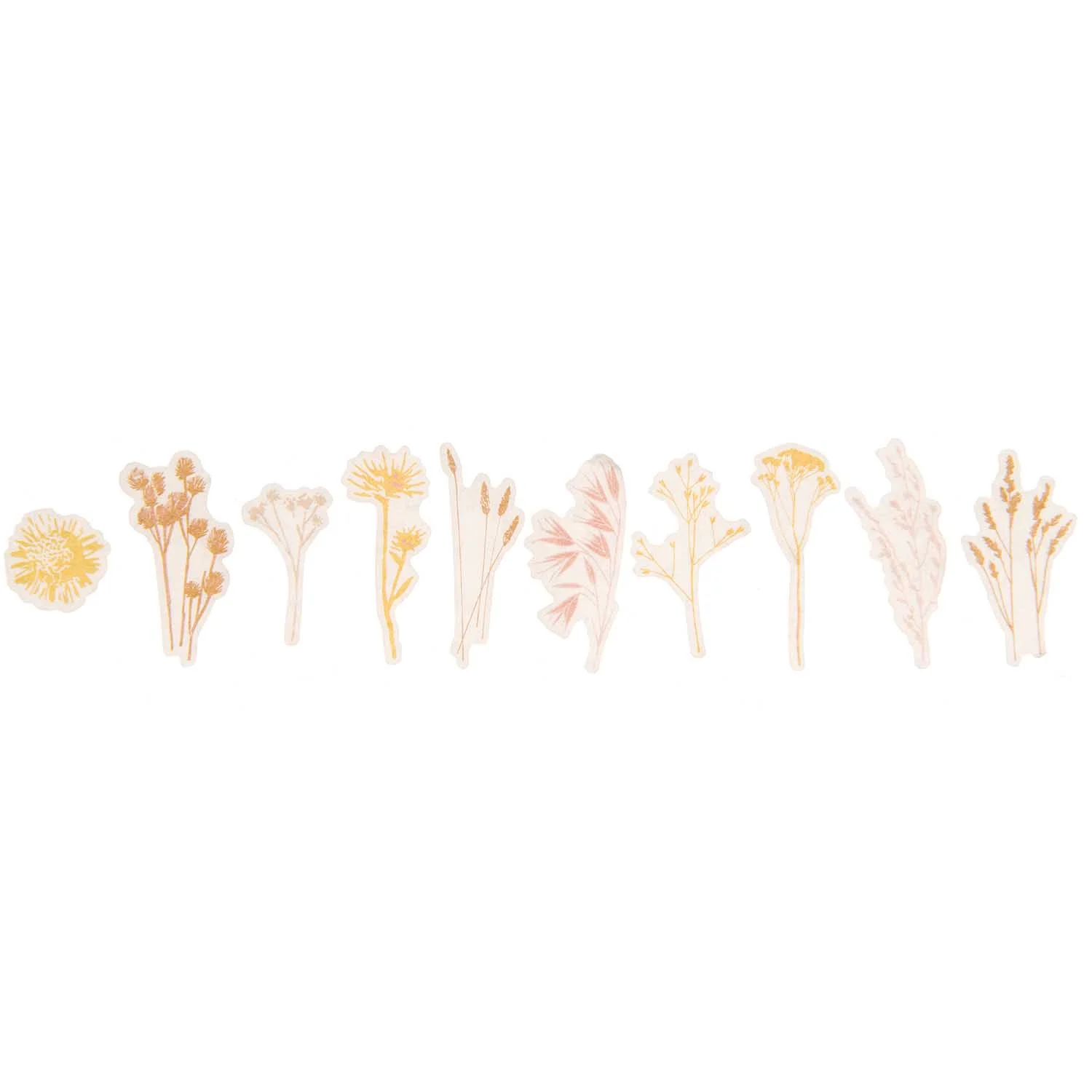Rico Design - Washi Sticker - Trockenblumen - 200 Stück - 300046
