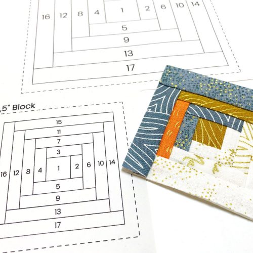 Log Cabin Block Nadelkissen