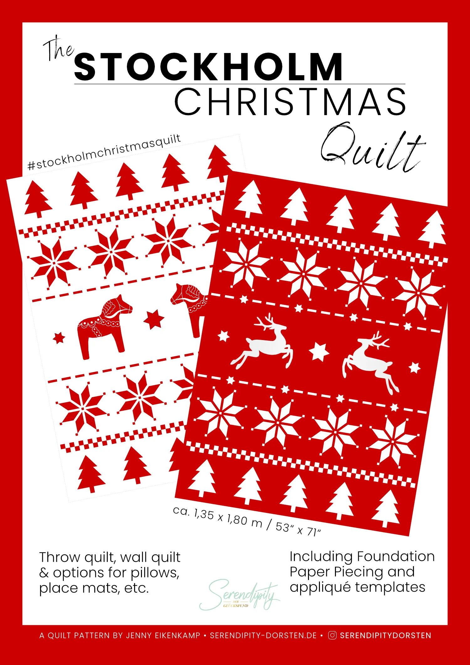 Stockholm Christmas Quilt Pattern
