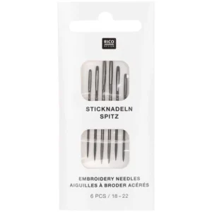 Sticknadel-Set - 6 Stück - Größe 18-22 - nickelfrei - 38016.003