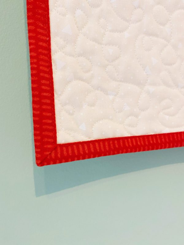 Wandquilt "Weihnachtsdackel"