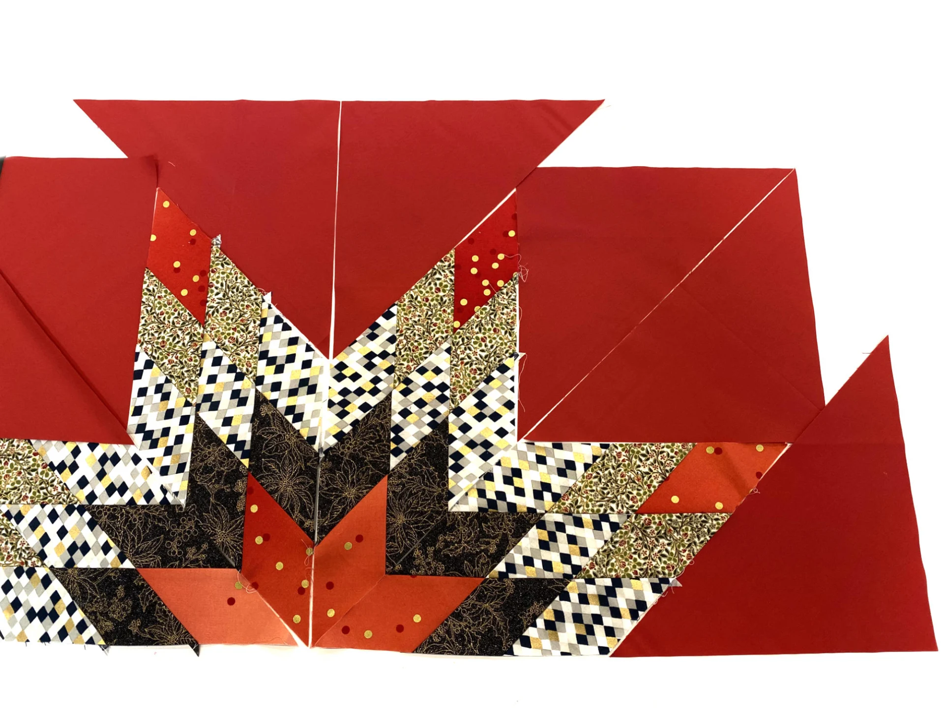 Weihnachtlicher Lone Star - als Tischdecke oder Wandquilt