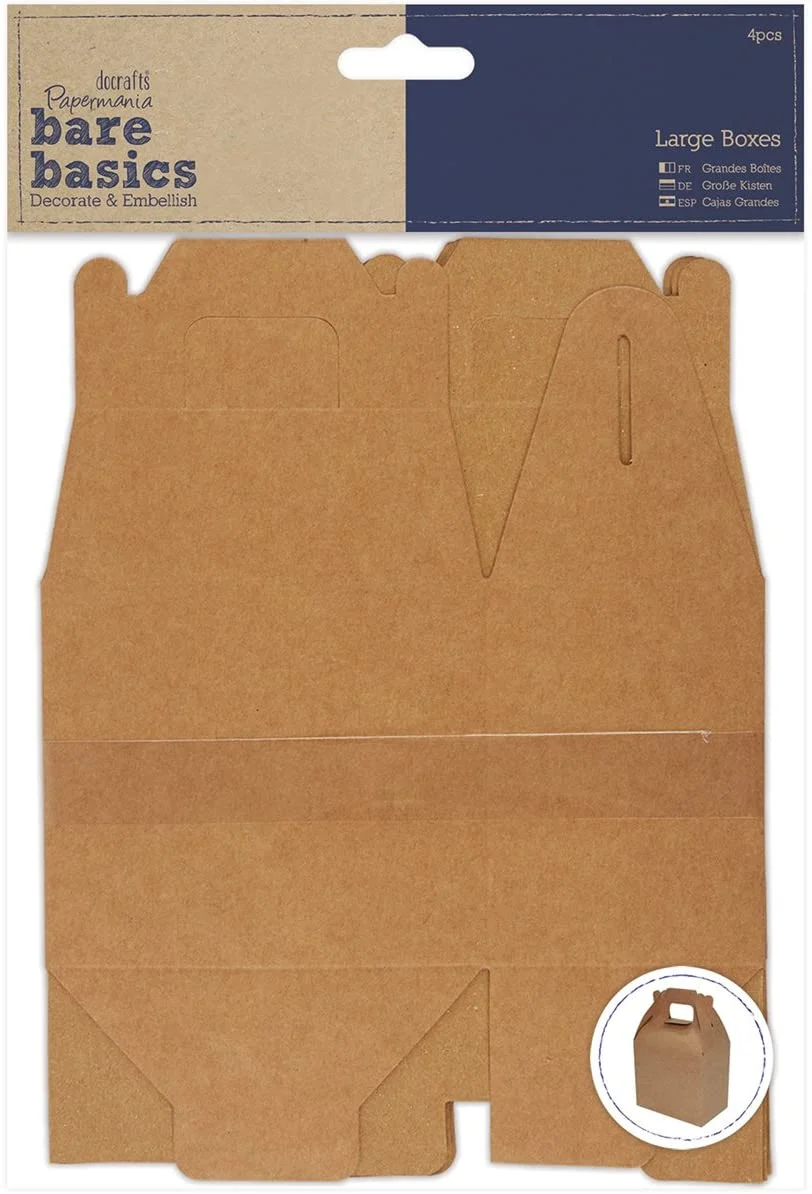 Geschenkboxen aus Kraftpapier, large - docrafts - PMA 174021