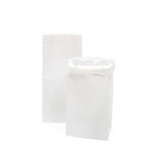 Blockbodenbeutel - 2 Stück, Weiß, Größe M - Rico Design - 99001.75.02