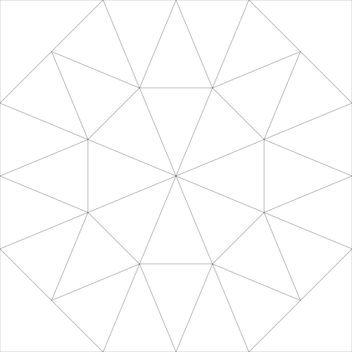 Ausmalvorlage Kaleidoscope 2