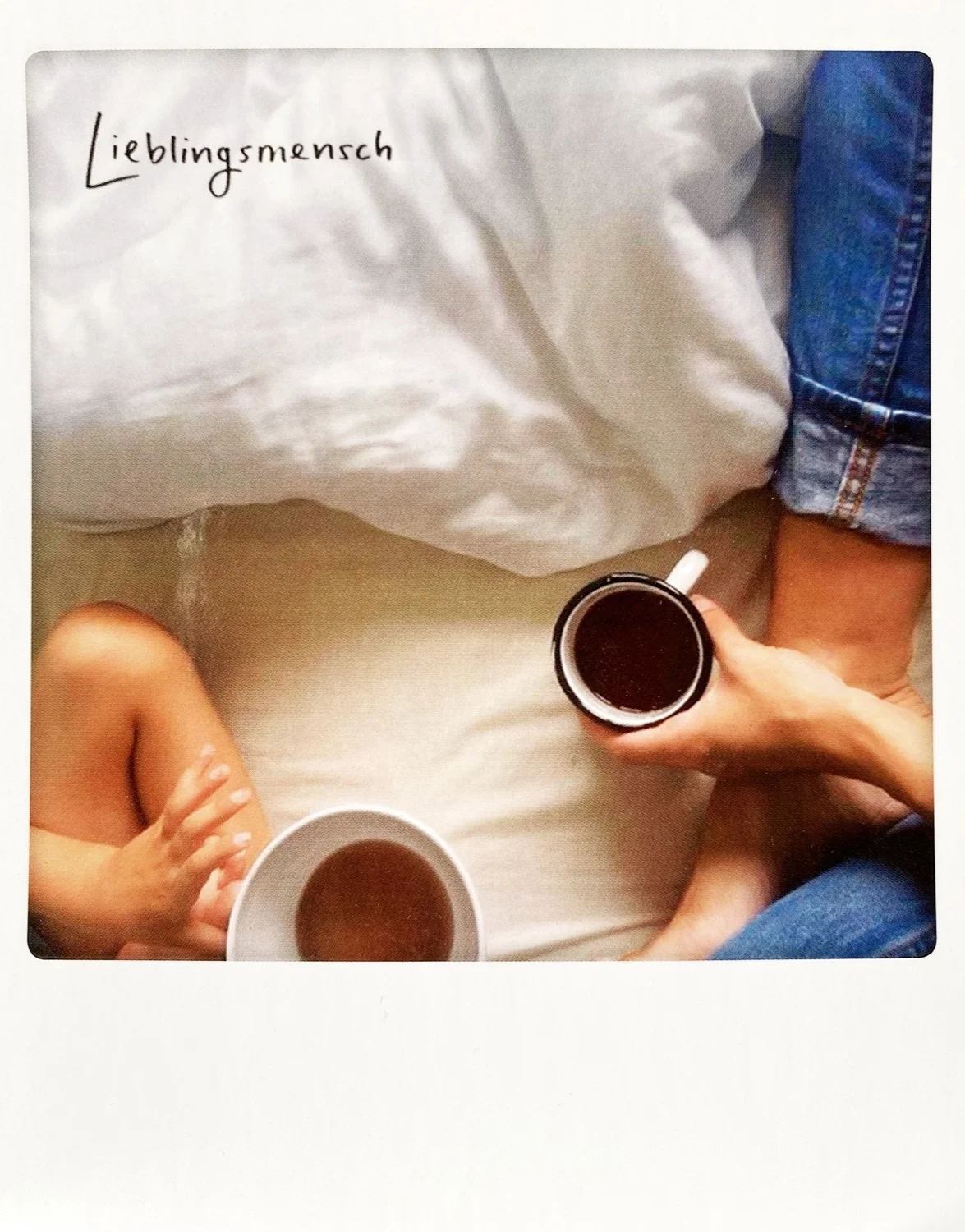 Postkarte - Lieblingsmensch - Kaffeetrinken im Bett - Pickmotion - ZG-0215