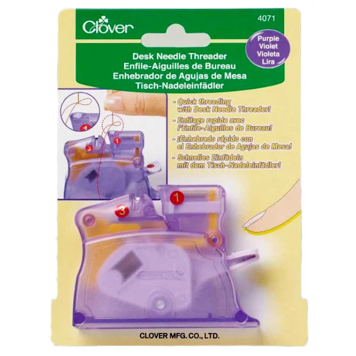 Clover - Tisch-Nadeleinfädler - lila - 4071