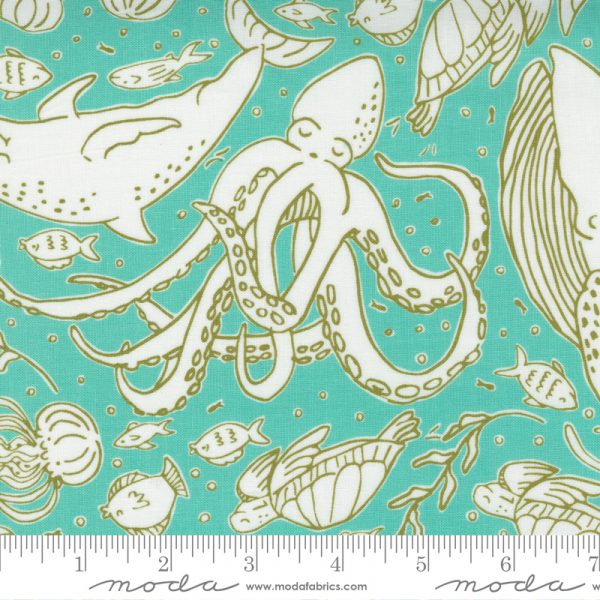 Moda - The Sea and Me - Ocean Friends Spray - Stacy Iest Hsu - 20794 15