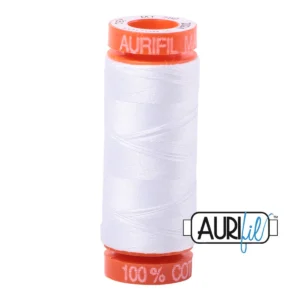 Baumwoll-Garn - Aurifil - 50wt/200m - White - 2024