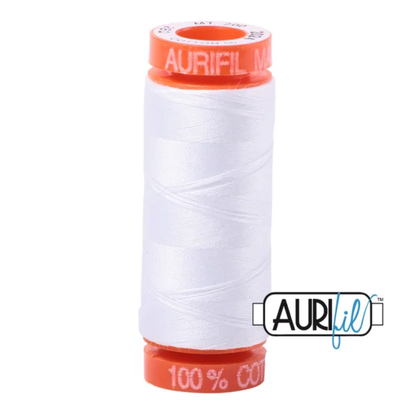 Baumwoll-Garn - Aurifil - 50wt/200m - White - 2024