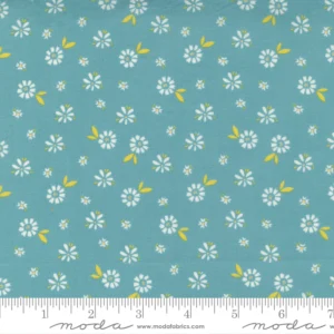 Moda Fabrics - Seashore Drive - Blossom Teal - Sherri & Chelsi - 37622 18