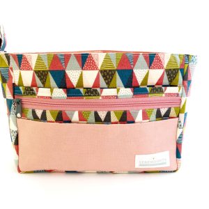 Handtaschen-Organizer "Pink Triangles"