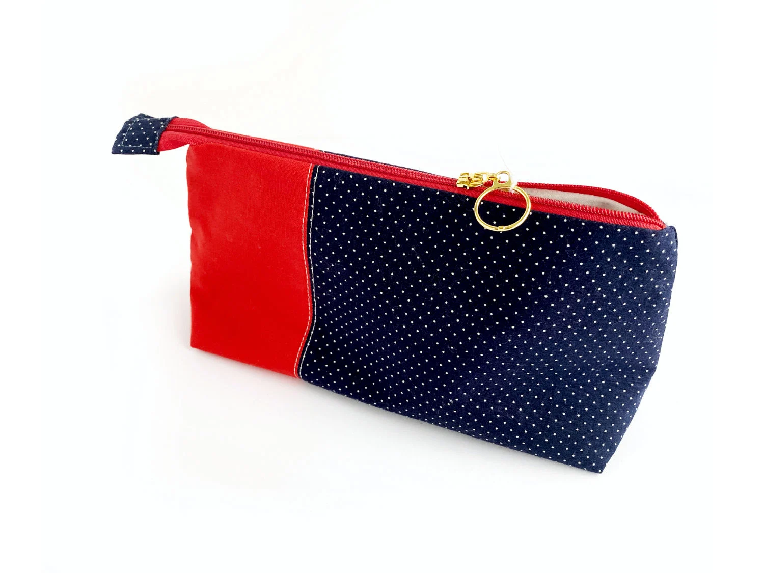Reißverschlußtasche - navy / rot