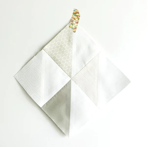 Half Square Triangle Patchwork Block