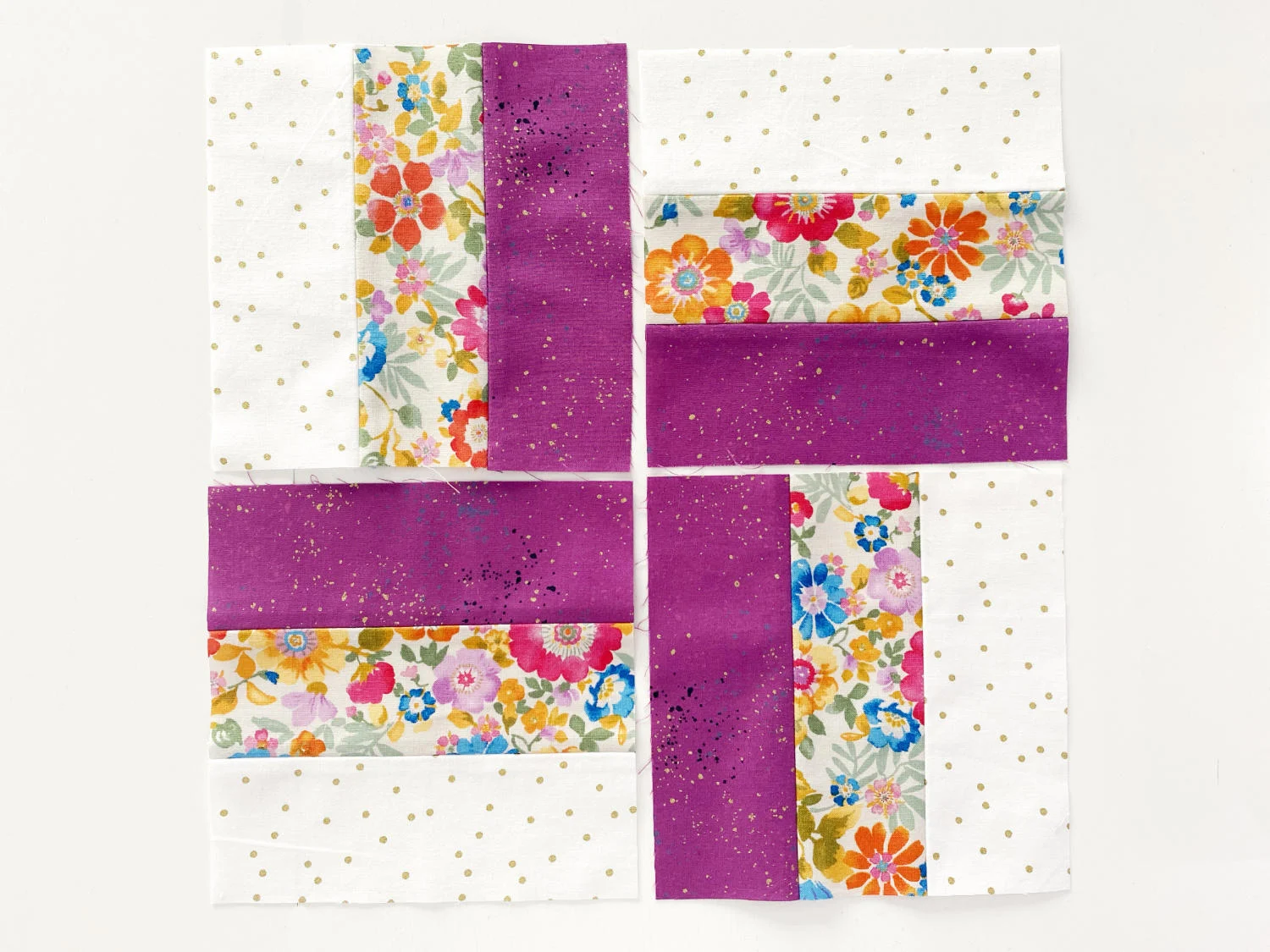 Basket Weave Patchwork Block