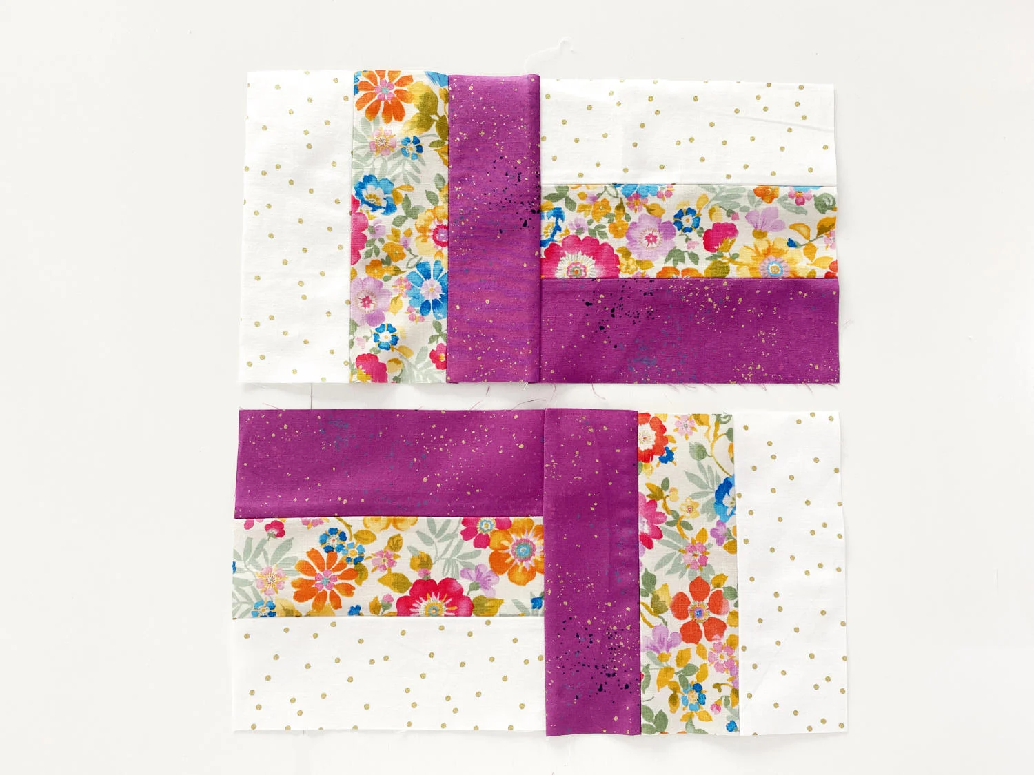 Basket Weave Patchwork Block