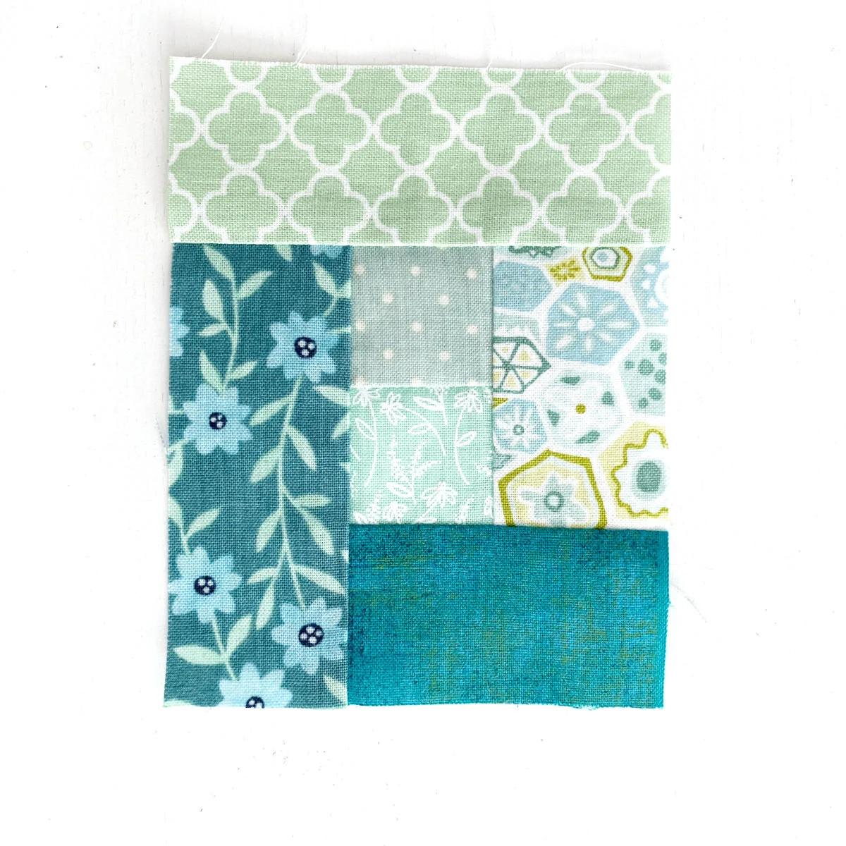 Log Cabin Patchwork Block
