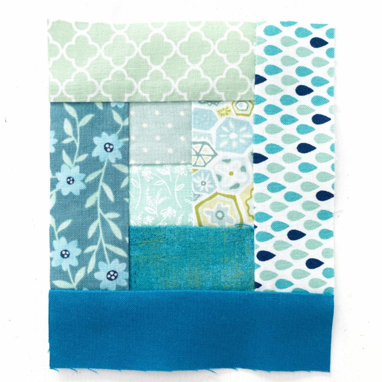 Log Cabin Patchwork Block